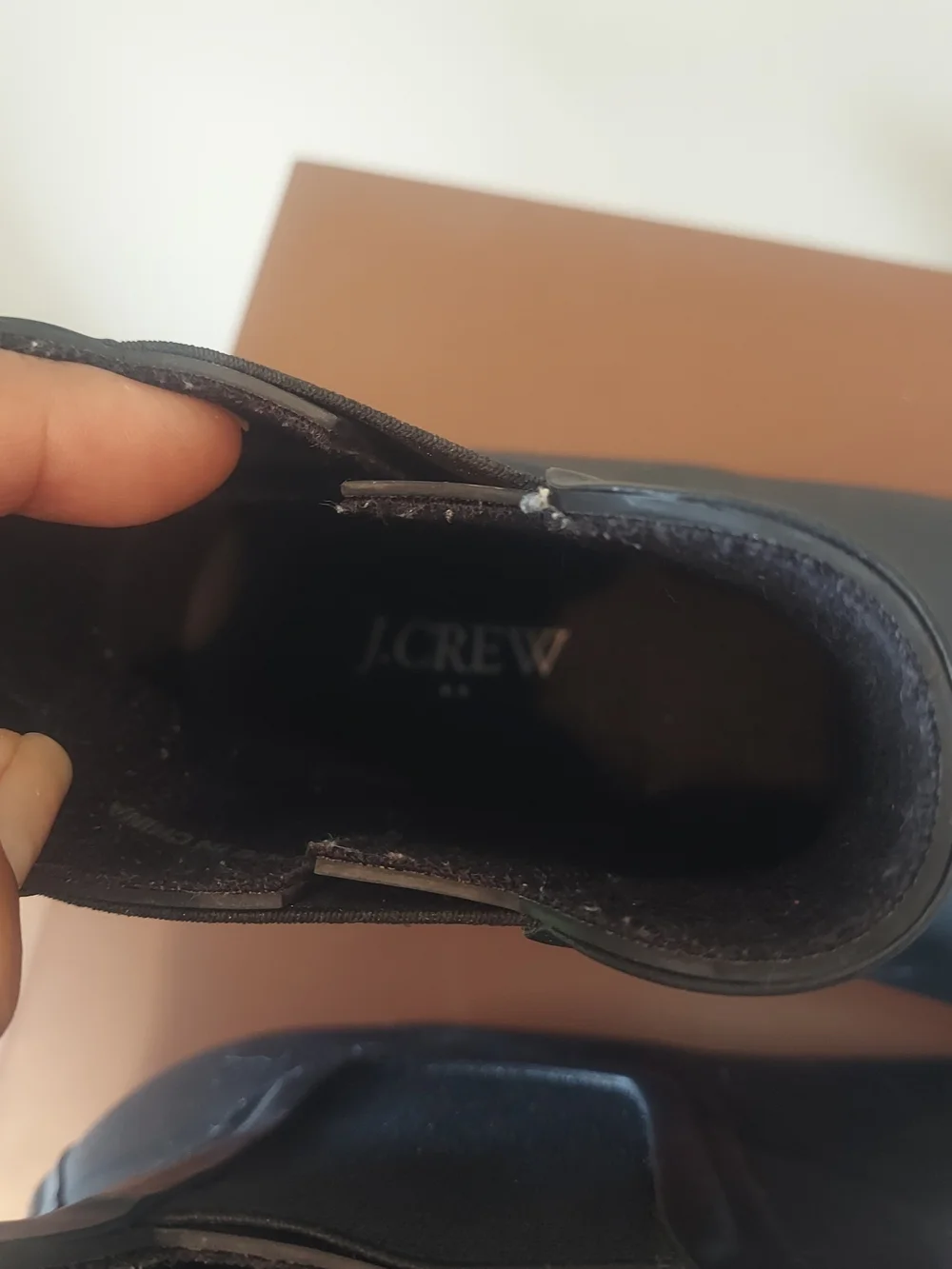 J Crew Black Chelsea Rain Boots - Slip-On Waterproof Ankle Boots